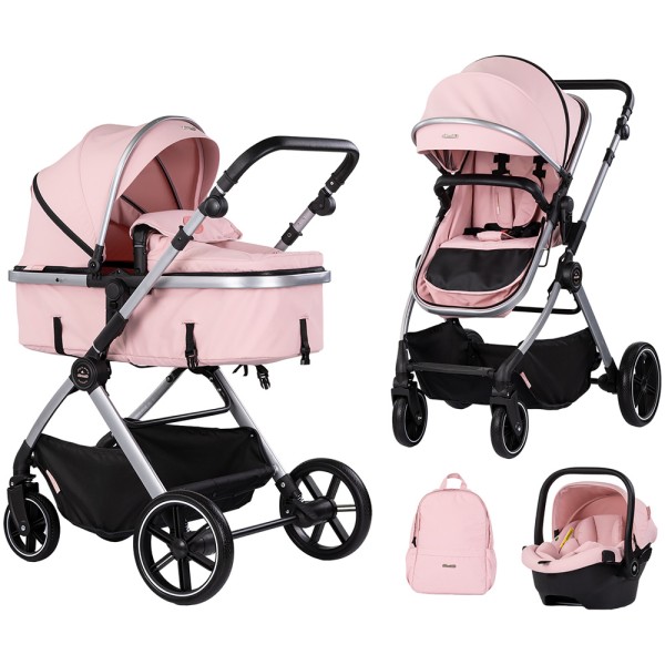 Carucior Chipolino Pearl 3 in 1 powder pink
