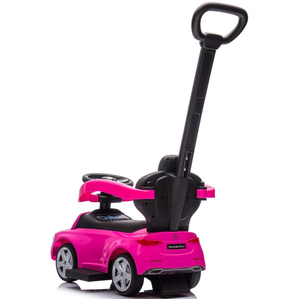 Masinuta de impins Chipolino Mercedes Benz C-Class cu maner pink