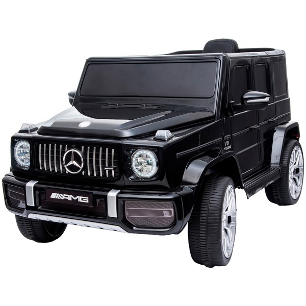 Masinuta electrica Chipolino SUV Mercedes AMG G63 cu scaun din piele si roti EVA black