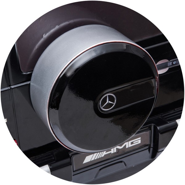 Masinuta electrica Chipolino SUV Mercedes AMG G63 cu scaun din piele si roti EVA black