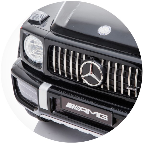 Masinuta electrica Chipolino SUV Mercedes AMG G63 cu scaun din piele si roti EVA black