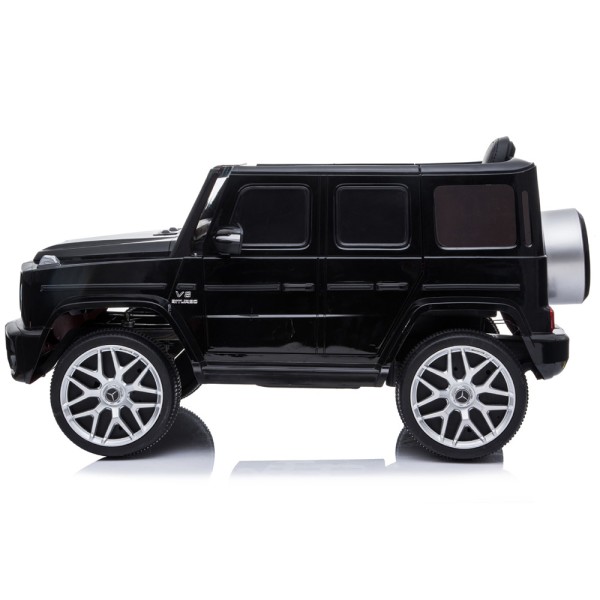 Masinuta electrica Chipolino SUV Mercedes AMG G63 cu scaun din piele si roti EVA black