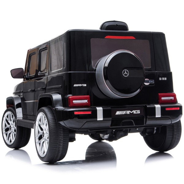 Masinuta electrica Chipolino SUV Mercedes AMG G63 cu scaun din piele si roti EVA black