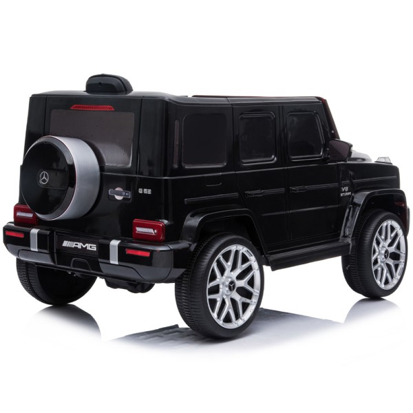 Masinuta electrica Chipolino SUV Mercedes AMG G63 cu scaun din piele si roti EVA black