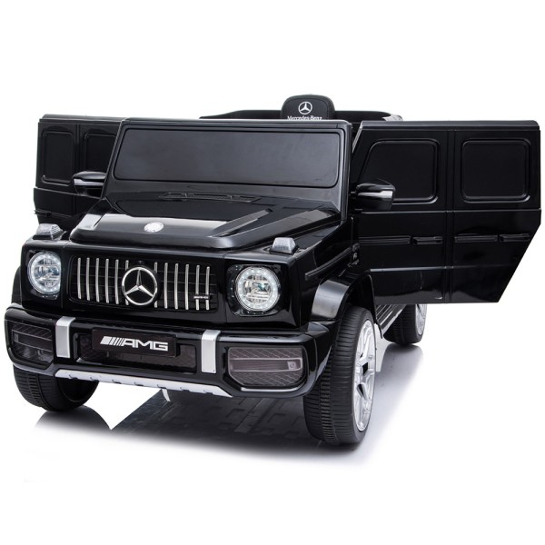 Masinuta electrica Chipolino SUV Mercedes AMG G63 cu scaun din piele si roti EVA black