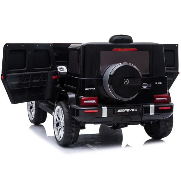 Masinuta electrica Chipolino SUV Mercedes AMG G63 cu scaun din piele si roti EVA black