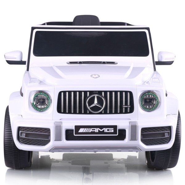 Masinuta electrica Chipolino SUV Mercedes AMG G63 cu scaun din piele si roti EVA white