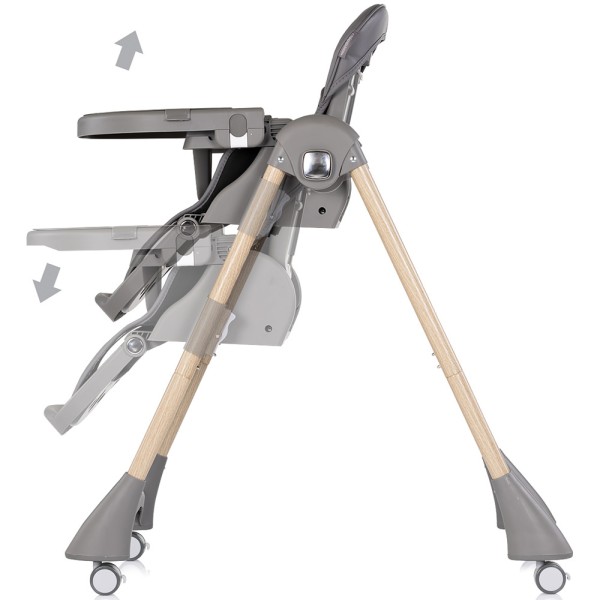 Scaun de masa Chipolino Candy Shop charcoal