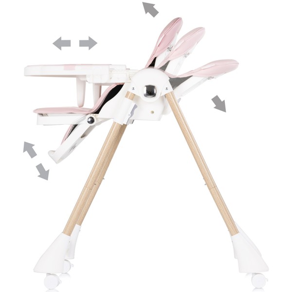 Scaun de masa Chipolino Candy Shop powder pink