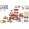 Set jucarie Chipolino Fast Food cu sunete si 71 accesorii
