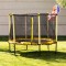 Trambulina Chipolino Sporty 140 cm cu cos baschet yellow