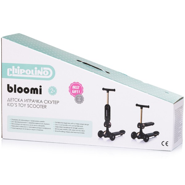 Trotineta Chipolino Bloomi black