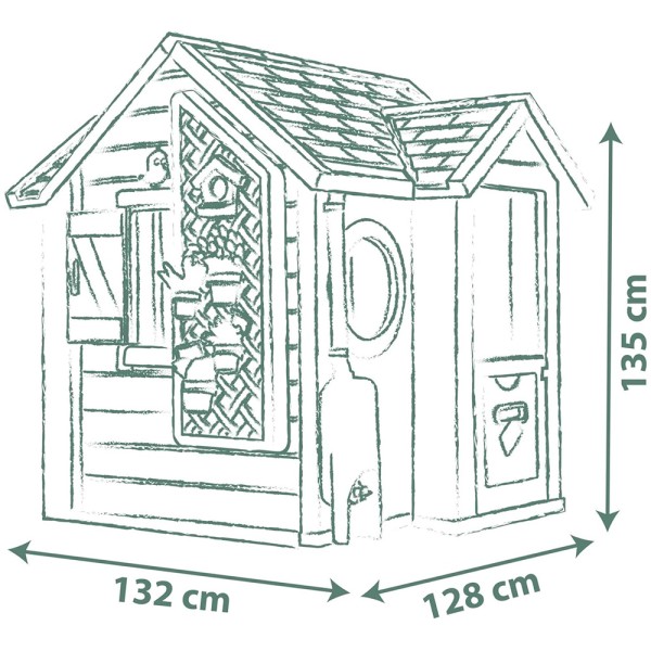 Casuta pentru copii Smoby Life Garden House