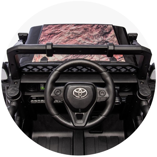 Masinuta electrica copii Chipolino Toyota FJ Cruiser, 3-8 ani, 4 motoare, telecomanda, Bluetooth, USB AUX