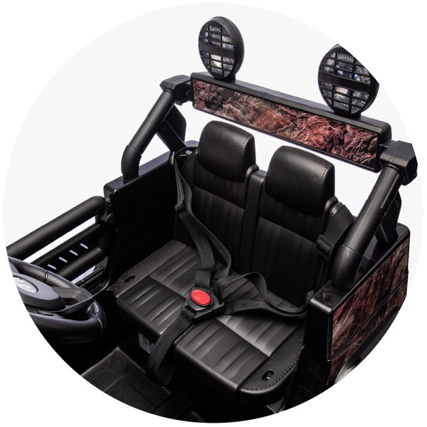 Masinuta electrica copii Chipolino Toyota FJ Cruiser, 3-8 ani, 4 motoare, telecomanda, Bluetooth, USB AUX