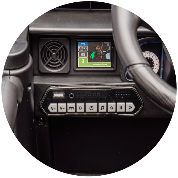 Masinuta electrica copii Chipolino Toyota FJ Cruiser, 3-8 ani, 4 motoare, telecomanda, Bluetooth, USB AUX