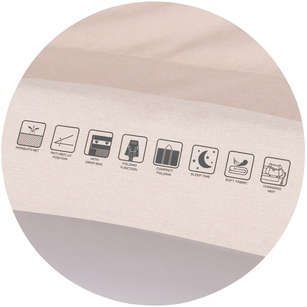 Patut co-sleeper pliabil Chipolino SleepNFold cashmere