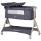 Patut co-sleeper pliabil Chipolino SleepNFold charcoal