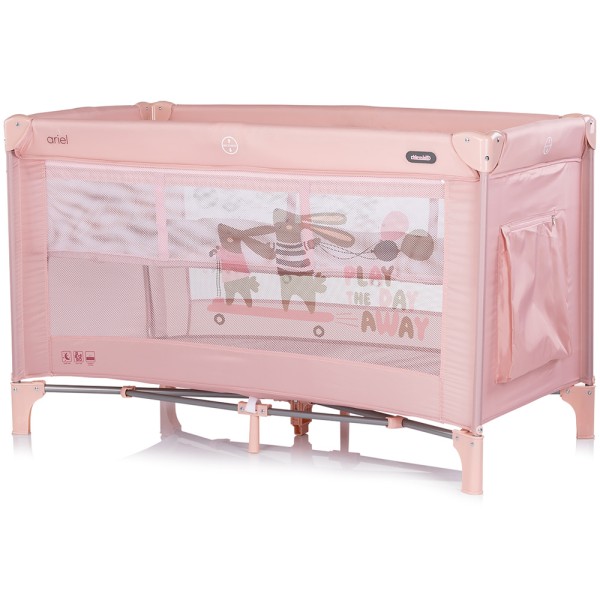 Patut pliabil Chipolino Ariel powder pink