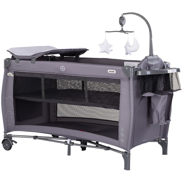 Patut pliabil Chipolino Bella charcoal