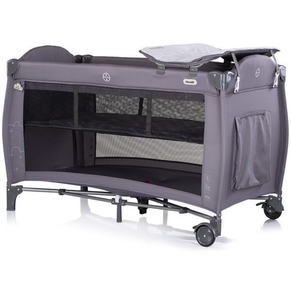 Patut pliabil Chipolino Bella charcoal