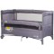 Patut pliabil Chipolino Relax Tiger charcoal cu laterala culisanta