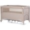 Patut pliabil Chipolino Relax latte linen cu laterala culisanta