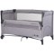 Patut pliabil Chipolino Relax platinum linen cu laterala culisanta