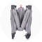 Patut pliabil Chipolino Relax platinum linen cu laterala culisanta