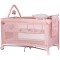 Patut pliabil cu saltea de infasat Chipolino Luna powder pink