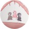 Patut pliabil cu saltea de infasat Chipolino Luna powder pink