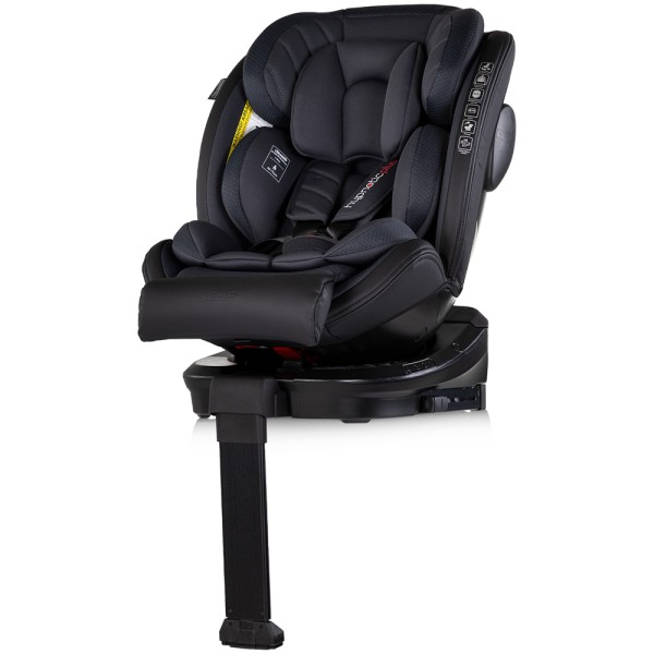 Scaun auto Chipolino Hypnotic Plus I-Size 40-150 cm cu sistem Isofix si sezut rotativ charcoal