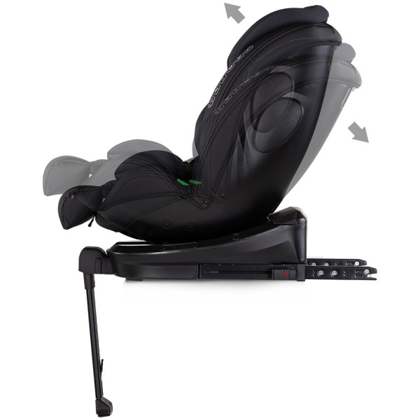 Scaun auto Chipolino Hypnotic Plus I-Size 40-150 cm cu sistem Isofix si sezut rotativ charcoal