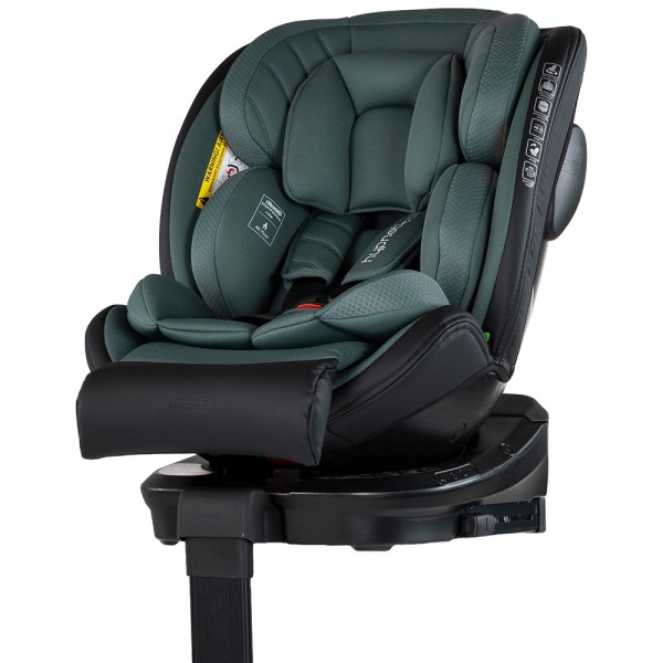 Scaun auto Chipolino Hypnotic Plus I-Size 40-150 cm cu sistem Isofix si sezut rotativ green
