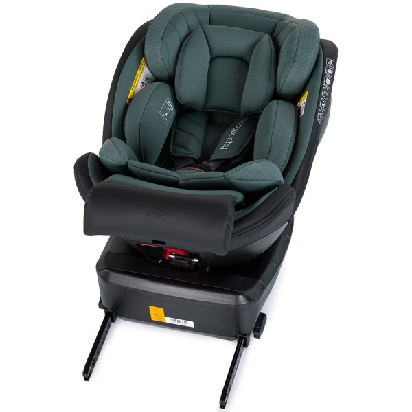 Scaun auto Chipolino Hypnotic Plus I-Size 40-150 cm cu sistem Isofix si sezut rotativ green