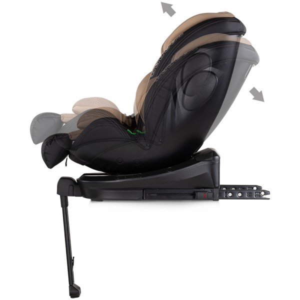 Scaun auto Chipolino Hypnotic Plus I-Size 40-150 cm cu sistem Isofix si sezut rotativ latte