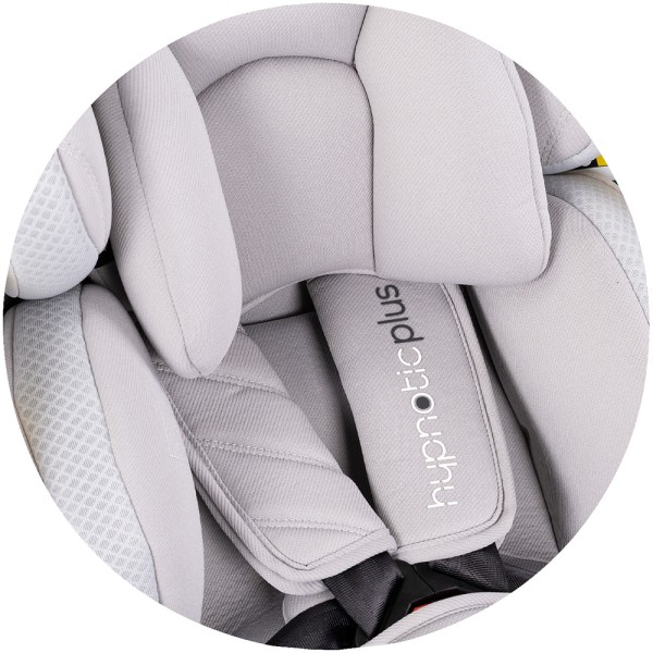 Scaun auto Chipolino Hypnotic Plus I-Size 40-150 cm cu sistem Isofix si sezut rotativ platinum