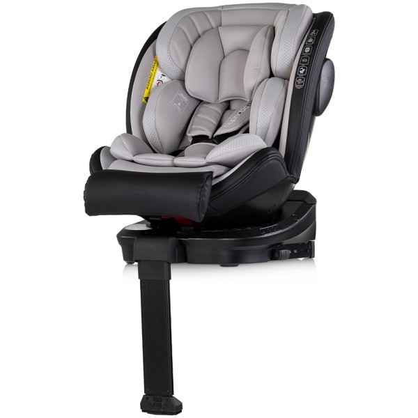 Scaun auto Chipolino Hypnotic Plus I-Size 40-150 cm cu sistem Isofix si sezut rotativ platinum