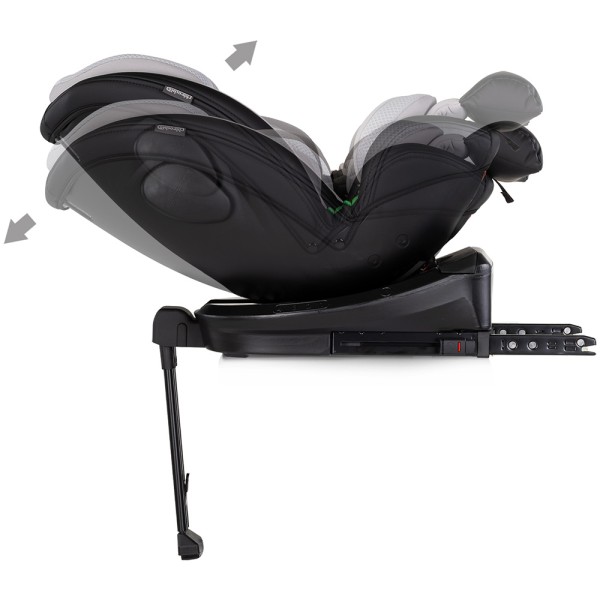 Scaun auto Chipolino Hypnotic Plus I-Size 40-150 cm cu sistem Isofix si sezut rotativ platinum