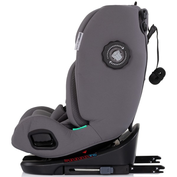 Scaun auto Chipolino Techno iGrow I-Size 40-150 cm cu sistem Isofix si sezut rotativ charcoal
