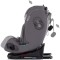 Scaun auto Chipolino Techno iGrow I-Size 40-150 cm cu sistem Isofix si sezut rotativ charcoal