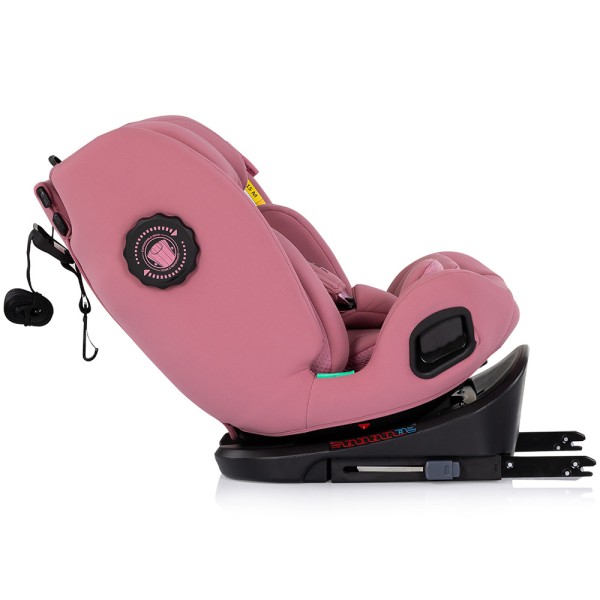 Scaun auto Chipolino Techno iGrow I-Size 40-150 cm cu sistem Isofix si sezut rotativ powder pink