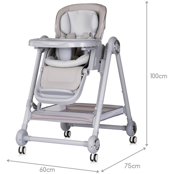 Scaun de masa Chipolino Melba 2 in 1 platinum