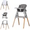 Scaun de masa Chipolino Multi 4 in 1 charcoal