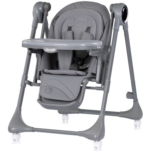 Scaun de masa si leagan electric Chipolino Master Class 2 in 1 charcoal