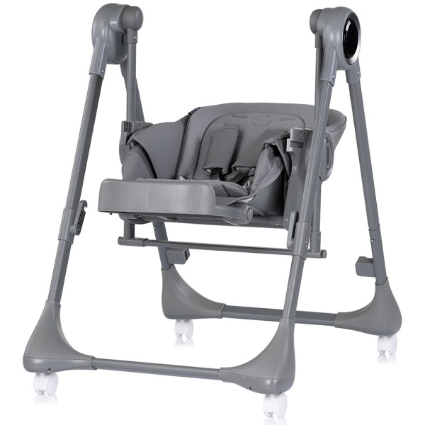 Scaun de masa si leagan electric Chipolino Master Class 2 in 1 charcoal