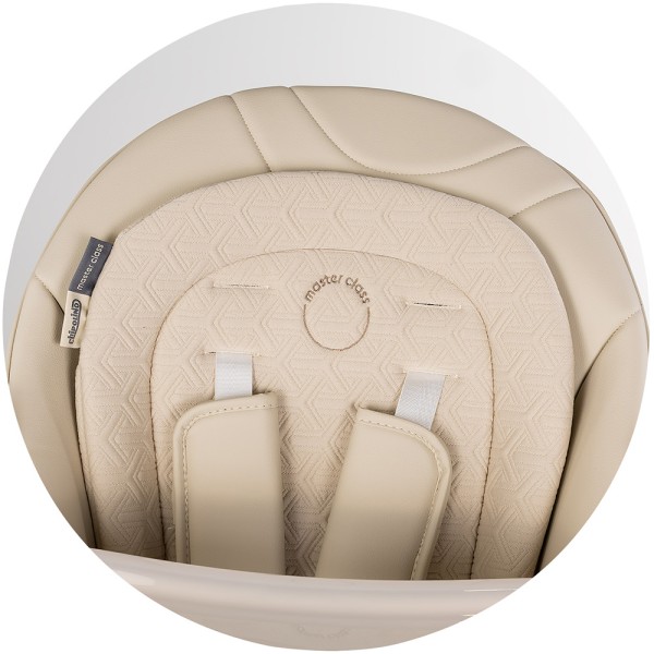 Scaun de masa si leagan electric Chipolino Master Class 2 in 1 latte