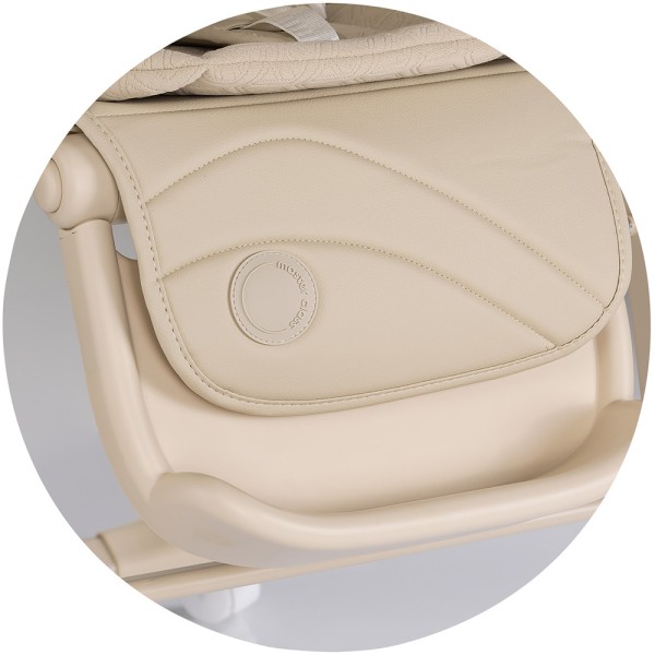 Scaun de masa si leagan electric Chipolino Master Class 2 in 1 latte