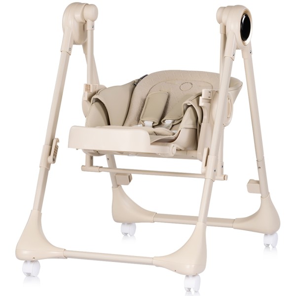 Scaun de masa si leagan electric Chipolino Master Class 2 in 1 latte