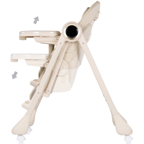 Scaun de masa si leagan electric Chipolino Master Class 2 in 1 latte